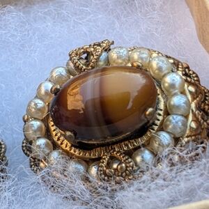 Vintage West Germany Clip-On Earrings